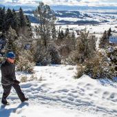 hiking, winter, trails, bozeman