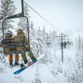 ski area. montana, skiing, lost trail, winter, mountains, chair lift