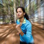 Runner in forest