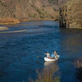 Missouri river drift boat fly fishing