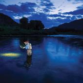 Night fly fishing