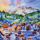 mountain painting