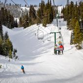 showdown chairlift skiing