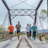 Running at the Jefferson river