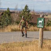 Bow hunting, Bozeman, Montana, rollerblading