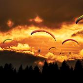 paragliding, bozeman