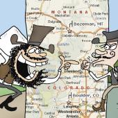 Bozeman, Boulder, Face Off, Skiing, Urban Life