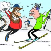 Nordic Skiing, Snowshoeing, face-off