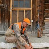 hunting boots, bird hunter, hunter orange 
