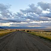 Gallatin valley, sunset