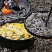 dutch oven cooking campfire cast iron