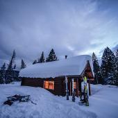 Mountain cabin, cabins, winter cabins