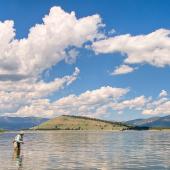 lake fishing in Montana, fly fishing, Hebgen Lake, lakes to fish