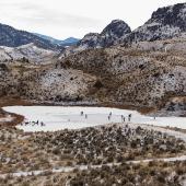 pond hockey, frozen lake, winter