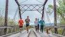 Running at the Jefferson river