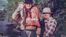 A boy catches his first Montana trout